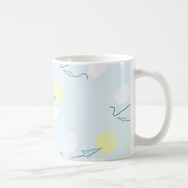 Papierflugzeuge Kaffeetasse (Rechts)
