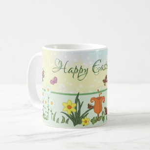 Papierfrühling Ostern  Kaffeetasse