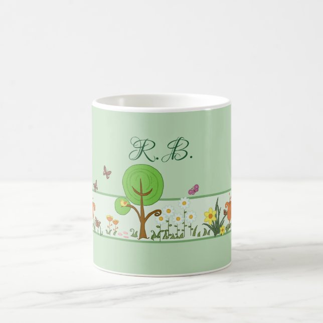 Papierfrühling personalisiert kaffeetasse (Mittel)