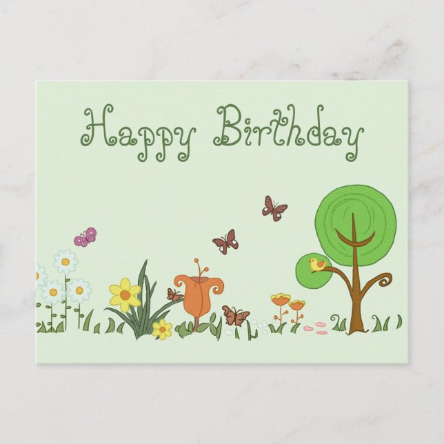 Papierfrühling Postkarte (Vorderseite)