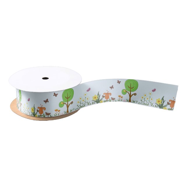 Papierfrühling Satinband (Spule)