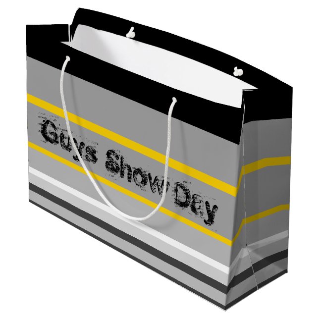 Papiergeschenktasche Große Geschenktüte (Rückseite Schrägansicht)