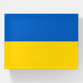 Papiergewicht mit Flagge der Ukraine Briefbeschwerer