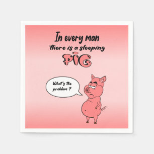 Papierhandtuch Schwein Serviette