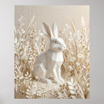 Papierhase Leinenwiese