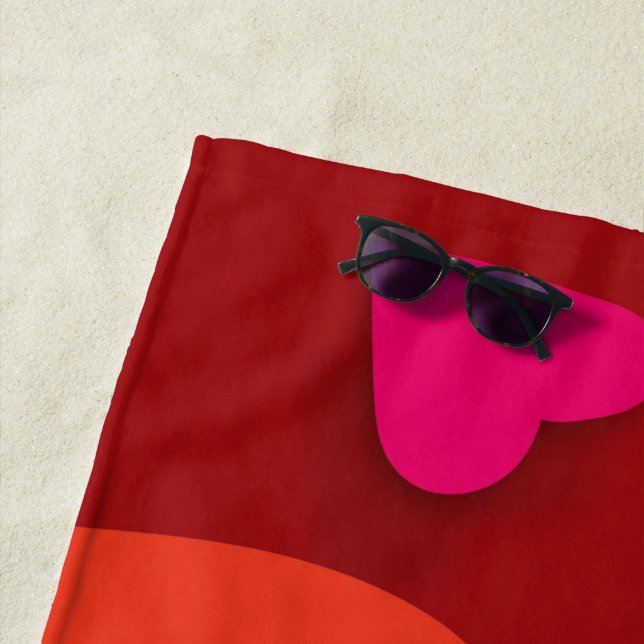 Papierherz 6 strandtuch (Beispiel)