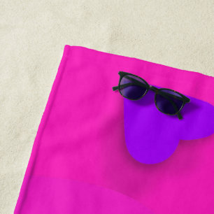 Papierherz 8 strandtuch