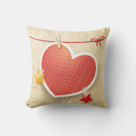 Papierherz Kissen