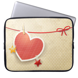 Papierherz Laptopschutzhülle