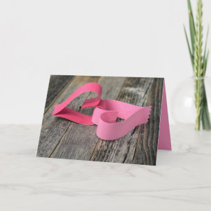 Papierherzen für Hochzeitstag Karte