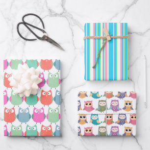 Papierhüllen und Streifen Geschenkpapier Set