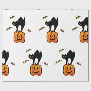 PAPIERKARTE MIT PUMPKIN UND BATTEN GESCHENKPAPIER