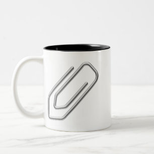 Papierklammer Zweifarbige Tasse