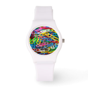 Papierklammern Armbanduhr