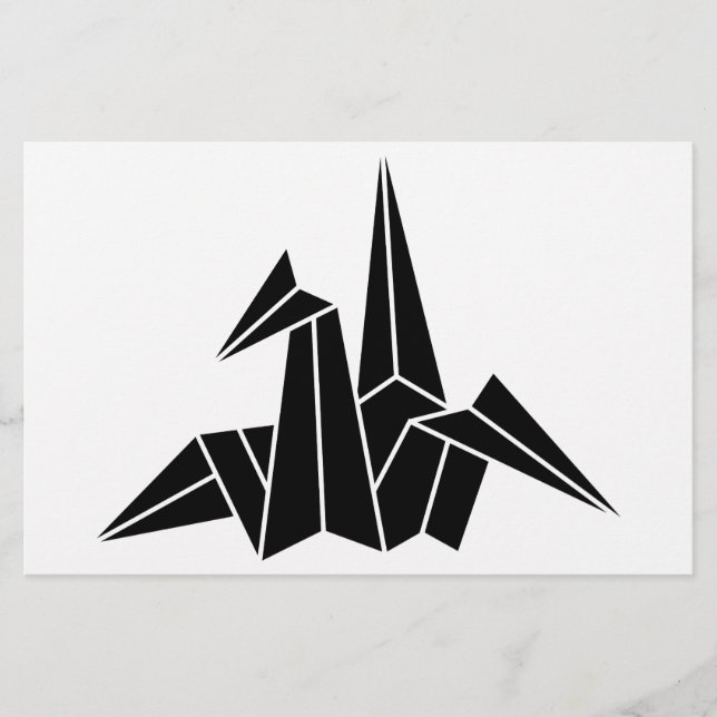 Papierkran Briefpapier (Vorderseite)