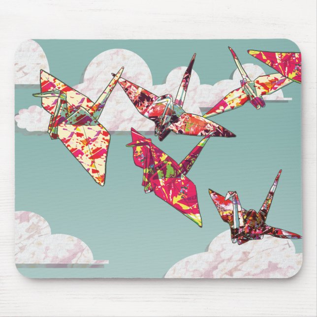 Papierkräne Mousepad (Vorne)