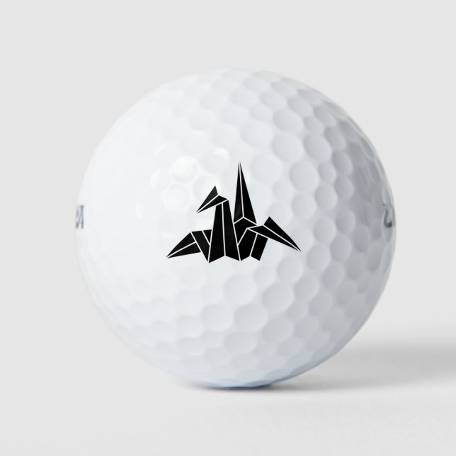 Papierkranich Golfball (Vorderseite)