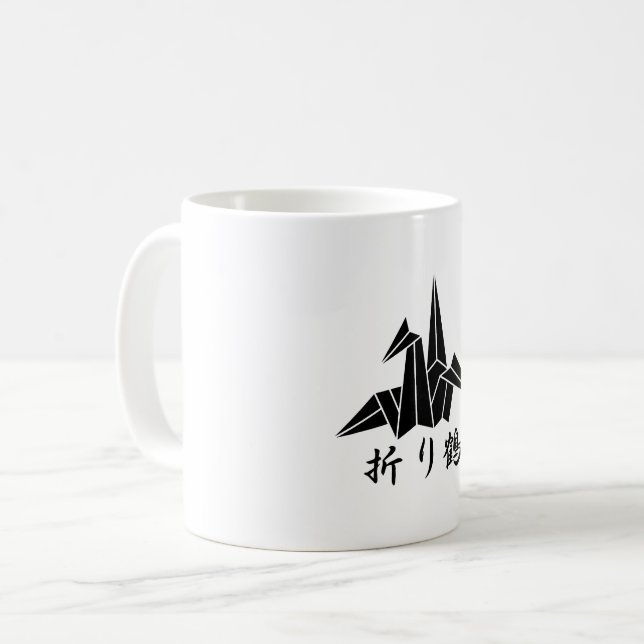 Papierkranich Kaffeetasse (Vorderseite Links)