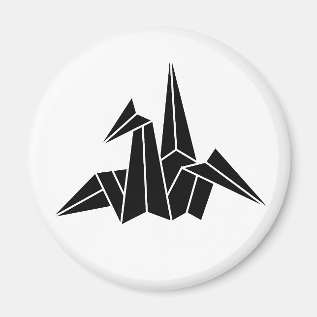 Papierkranich Magnet (Vorne)