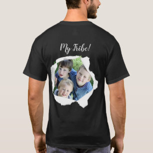 Papierloch Hinzufügen eines benutzerdefinierten Fo T-Shirt