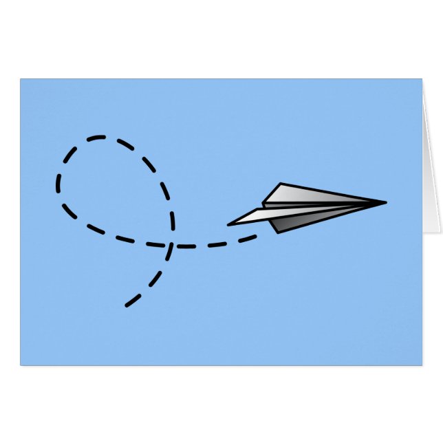 Papierluft-Flugzeug (Vorderseite (Horizontal))
