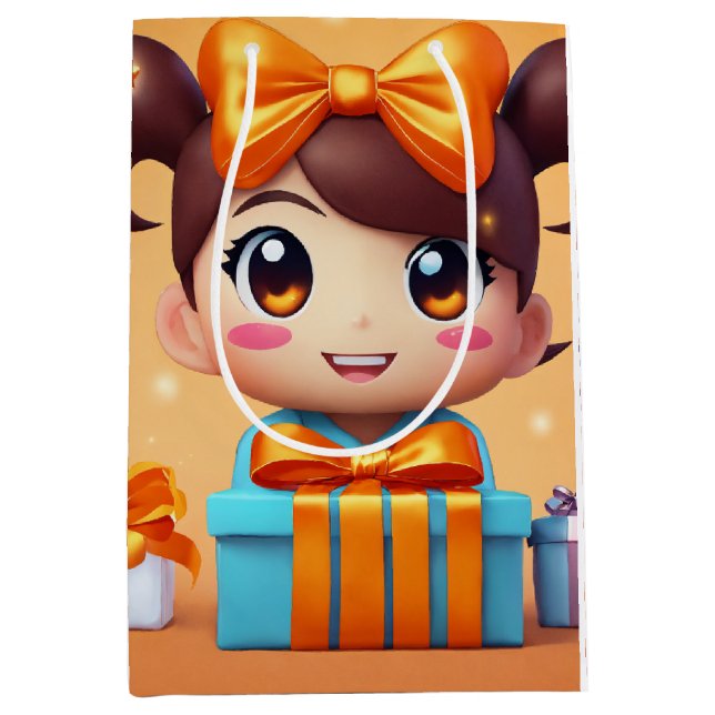 Papiermittelbeutel Mittlere Geschenktüte (Vorderseite)