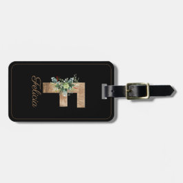 Papiermongramm F Gepäckstück Gepäckanhänger