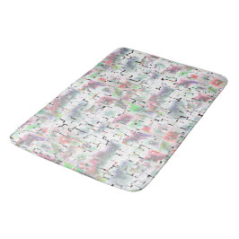 Papiermosaik in undurchsichtigen Farben und mit kl Badematte