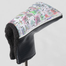 Papiermosaik in undurchsichtigen Farben und mit kl Golf Headcover