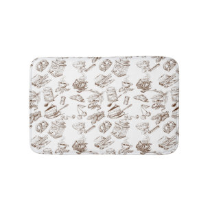 Papiermuster Badematte