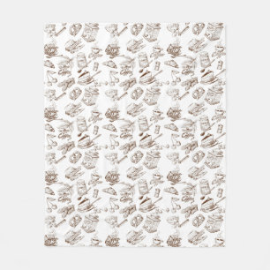Papiermuster Fleecedecke