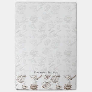 Papiermuster Post-it Klebezettel