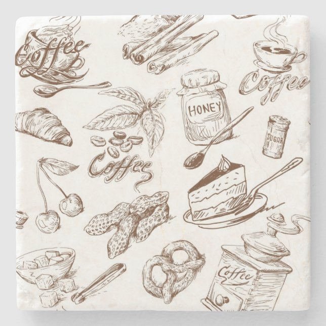 Papiermuster Steinuntersetzer (Vorderseite)