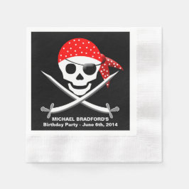 PAPIERNAPKINS (50 PRO PAKET) DES PIRATEN-PARTY SERVIETTE