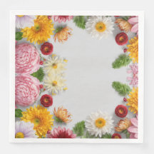 PAPIERNAPKINS,ZUHAUSE-DECORE, BLUME-DESIGN