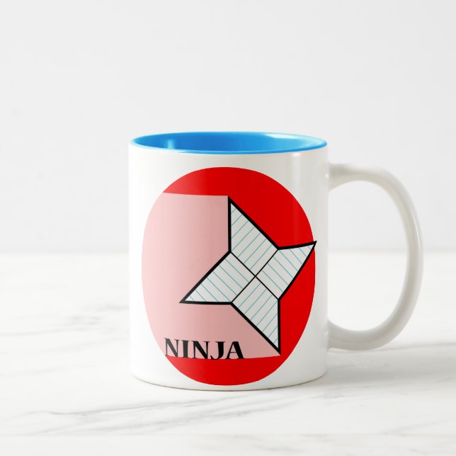 PapierNinja Stern-Tasse Zweifarbige Tasse (Rechts)