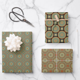 Papierpack 169 Dekoratives Abstract Art Muster Geschenkpapier Set