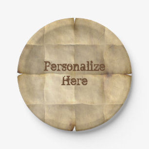 Papierplatte aus Pergament Pappteller
