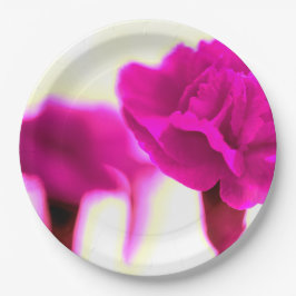 Papierplatte aus rosa Karton Pappteller