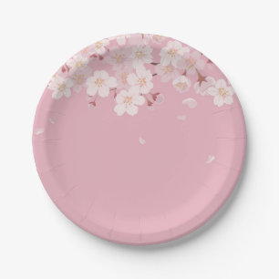 PAPIERPLATTE: CHERRY BLOSSOM PETALS PAPPTELLER