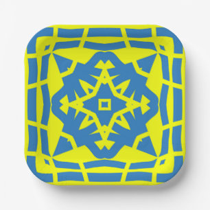 Papierplatte, Ein elegantes, klassisches geometris Pappteller