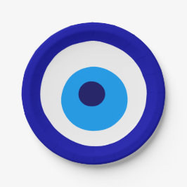 Papierplatte "Evil Eye" Pappteller