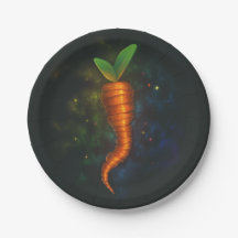 Papierplatte für helle Karotten