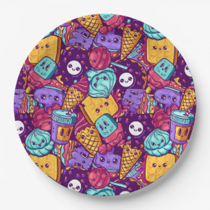 Papierplatte für süße Leckereien Pappteller