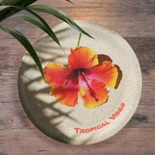 Papierplatte für tropische Hibisken Pappteller