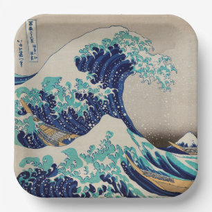 PAPIERPLATTE: HOKUSAI: DIE WAHL  PAPPTELLER