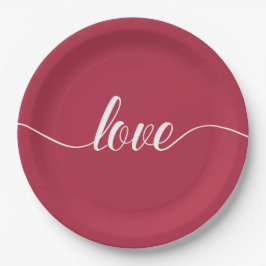 Papierplatte Liebevalentines Tagesder Pappteller