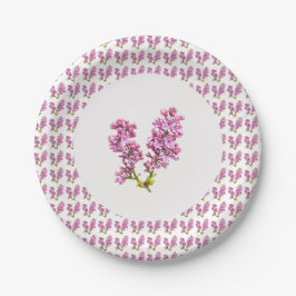 Papierplatte - mehrere Lilacs (vers. 2) Pappteller