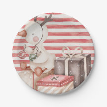 Papierplatte mit Aquarellente