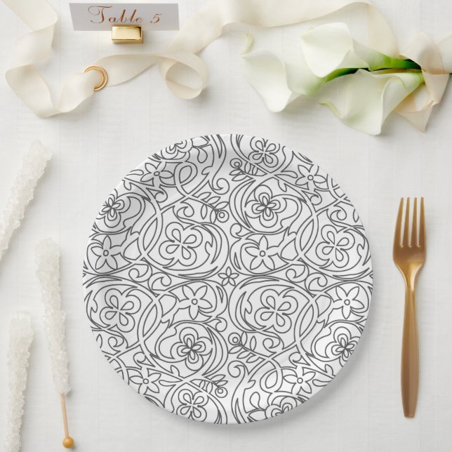 Papierplatte Pappteller (Hochzeit)